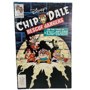 Vintage 1990 Disney Chip 'n Dale Rescue Rangers Comic Book No 4 King of Beasts